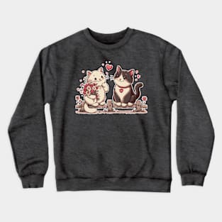 A Pawfect Duet Between Two Hearts Crewneck Sweatshirt